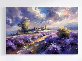 Poszter Tájkép Város Levendula Mező 60x40