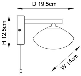 Endon 97181 - Fürdőszobai fali lámpa MOBIAS 1xG9/3W/230V IP44 fényes króm
