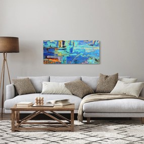 Kép - Absztrakt olajfestmény (120x50 cm)