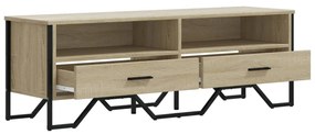 sonoma tölgy színű szerelt fa TV-szekrény 122 x 34 x 41 cm