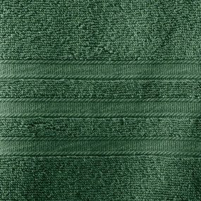 Sötétzöld frottír pamut törölköző és fürdőlepedő készlet 6 db-os Zero Twist – Catherine Lansfield