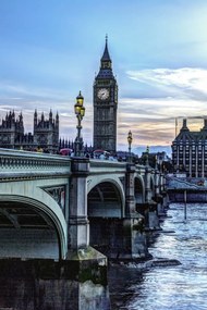 Poszter 30x45cm Westminster híd és Big Ben, Assaf Frank