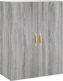 vidaXL szürke sonoma színű fali szekrény 69,5x34x90 cm