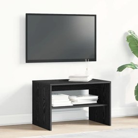 fekete tölgy színű szerelt fa TV-szekrény 60x40x40 cm