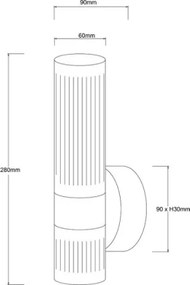 LED fali lámpa AMBIENTE LED/6W/230V 3000/4000/6000K arany