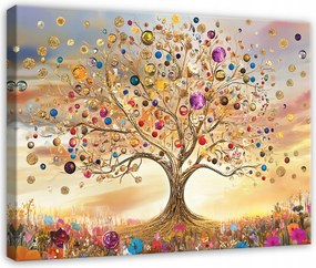 Vászonkép Az Élet Fája Absztrakt Nappali Hálószoba Konyha Vászonkép 100x70