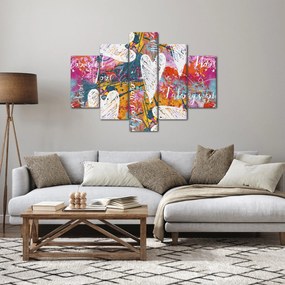 Kép - szív egy absztrakt háttérben (150x105 cm)