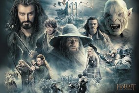 Művészi plakát Hobbit - The Battle Of The Five Armies Scene, (40 x 26.7 cm)