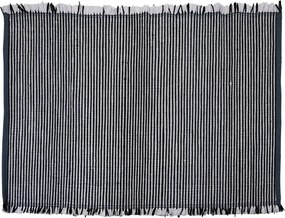 Dekorációs szőnyeg téglalap alakú fekete-fehér csíkos szőnyeg járda 180x120