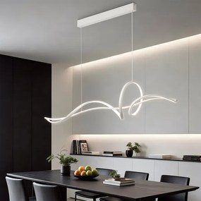 Brilagi - LED dimmelhető kábeles csillár SIGNATURE LED/55W/230V 120x23 cm fehér + távirányító