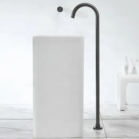 Mosdócsaptelep ELITE EDITION BSF1025, szabadon álló kivitel sárgaréz testtel, többféle felülettel — Gunmetal szürke