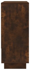 füstös tölgy színű szerelt fa tálalószekrény 97 x 31 x 75 cm