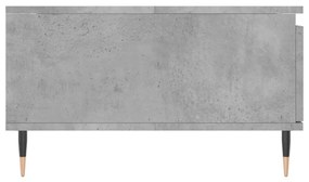 vidaXL betonszürke szerelt fa dohányzóasztal 90 x 60 x 35 cm