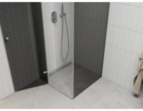 Mexen Roma zuhanykabin 80x80cm, 6mm üveg, króm profil-szürke üveg, 854-080-080-01-40