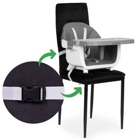 Gyerek etetőszék 2 az 1-ben szürke