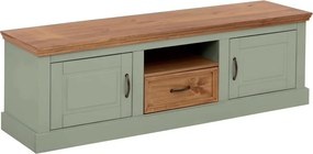 Világoszöld borovi fenyő TV-állvány 160x50 cm Selma – Støraa