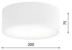 Brilagi - CLARE mennyezeti lámpa érzékelővel 1xE27/40W/230V, átmérő 20 cm, fehér