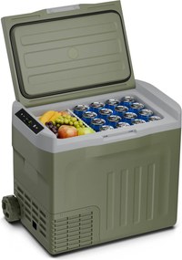 Klarstein PolarForce 40L kompresszoros hűtődoboz, LCD panel, világítás, off-road, akkumulátorvédelem, 12V/230V