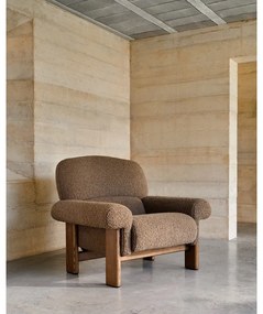 Barna buklé fotel Nema – Kave Home