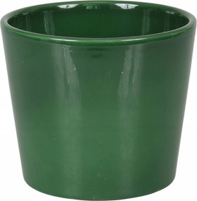 Virágcserép 19,2 x 17 kerámia zöld fedél