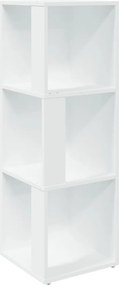 vidaXL fehér szerelt fa sarokszekrény 33 x 33 x 100 cm