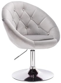 HR8516 Acél modern velúr szék