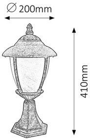Rabalux 8478 - Kültéri lámpa MADRID 1xE27/60W/230V