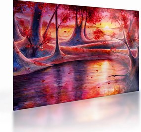 Egy varázslatos erdő képe (üvegen) (70x50 cm)