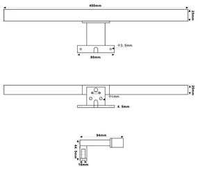 Top Light - LED Fürdőszobai tükörmegvilágítás OREGON LED/7W/230V 40 cm IP44