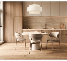 BOHO zsinóros függőlámpa 1xE27/60W/230V, átm. 40 cm, krémszínű/juta