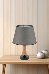 Fém éjjeli lámpa, szürke-barna, 20 cm – TR390FLH2723