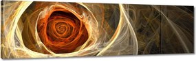 Vászonkép 170x50 Fraktál rózsa