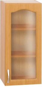 Konyha szekrény, felső, éger, jobbos kivitel, LORA MDF NEW KLASIK W40S