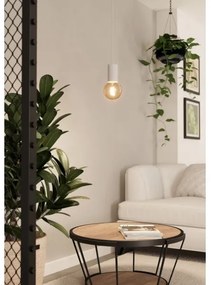 Eglo 900798 - Csillár zsinóron POZUETA 1xE27/40W/230V fehér