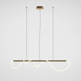 MAYTONI MOD166PL-L30G3K TAU Modern Led Függesztett Lámpa Fehér, Arany LED IP20