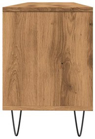 kézműves tölgy színű szerelt fa TV-szekrény 150 x 30 x 44,5 cm