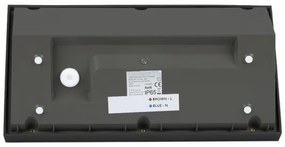 LED Kültéri fali lámpa LED/20W/230V 6400K IP65 fekete