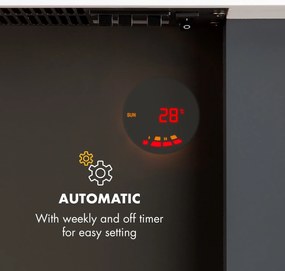 Klarstein Studio Light & Fire 2, elektromos kandalló, 1000/2000 W, MDF, távirányító, fehér