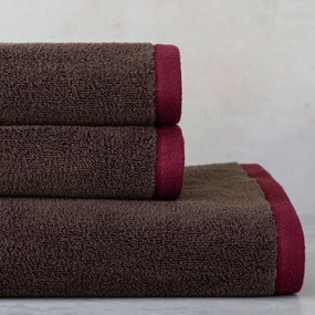 Barna frottír bio pamut törölköző szett 2 db-os 40x55 cm Soft – Mette Ditmer Denmark