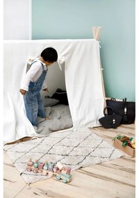 Krémszínű mosható kézi szövésű pamut szőnyeg 70x100 cm Mini Bereber – Lorena Canals