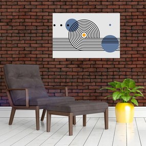 Kép - Minimalista absztrakció N⁰1 (90x60 cm)