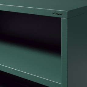 Alacsony polcos szekrény LUCA , 1000 x 900 x 350 mm, Modern: palack zöld