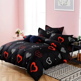 Pamut ágynemű Homa ROMEA BLACK 7-rézes 140X200 cm