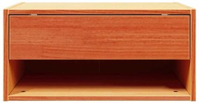 Éjjeli asztal 2 pcs Viaszbarna 50 x 32.5 x 24 cm Tömör fenyőfa