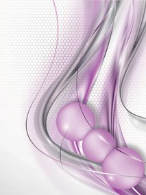 Fotótapéta Lila gömbök Vinyl absztrakt 184x254 +ragasztó