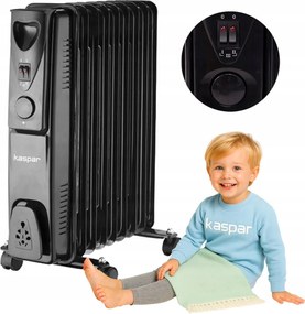 Elektromos Olajradiátor 9 Bordás 2000 Watt Termosztát