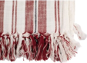 Terrakotta színű pamut takaró 150x200 cm Indira – Tiseco Home Studio