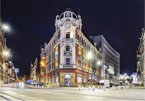 Fotótapéta Éjszakai város Építészet Épületek Fények 368x254 +ragasztó