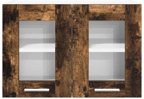 Függő szekrény Riga 2 pcs Füstölt tölgy 60 x 31 x 40 cm Faanyag