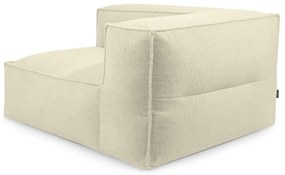 Barna buklé babzsákfotel Mass Corner 150 Left – SLOWDOWN